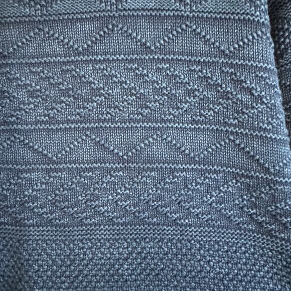 Y2K/90s Vintage Woolrich Mens Cotton Geometric Pattern Navy Sweater Size XL - Picture 2 of 7